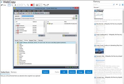 WebCopy - Flamory bookmarks and screenshots