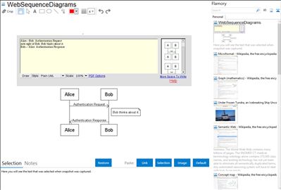 WebSequenceDiagrams - Flamory bookmarks and screenshots