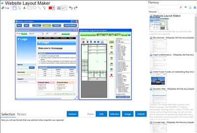 Website Layout Maker - Flamory bookmarks and screenshots