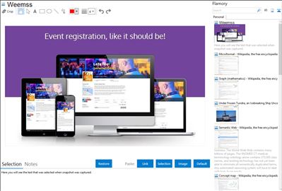 Weemss - Flamory bookmarks and screenshots