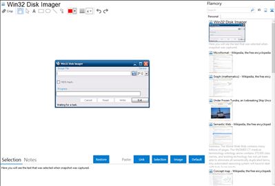 Win32 Disk Imager - Flamory bookmarks and screenshots