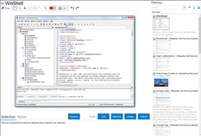 WinShell - Flamory bookmarks and screenshots