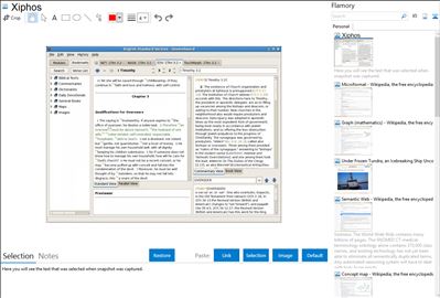 Xiphos - Flamory bookmarks and screenshots